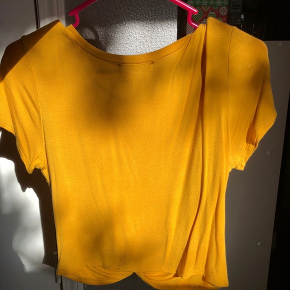 Yellow Crop Top - Picture 2 of 2